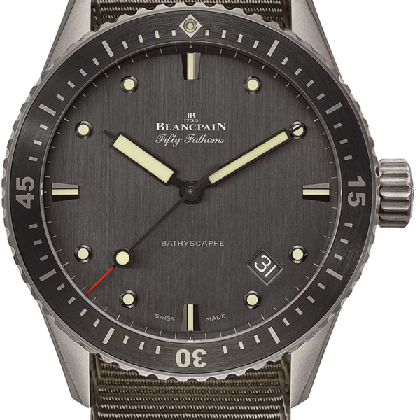 Buy Blancpain Fifty Fathoms Bathyscaphe 5000-1210-NAGA Wrist Watch Online