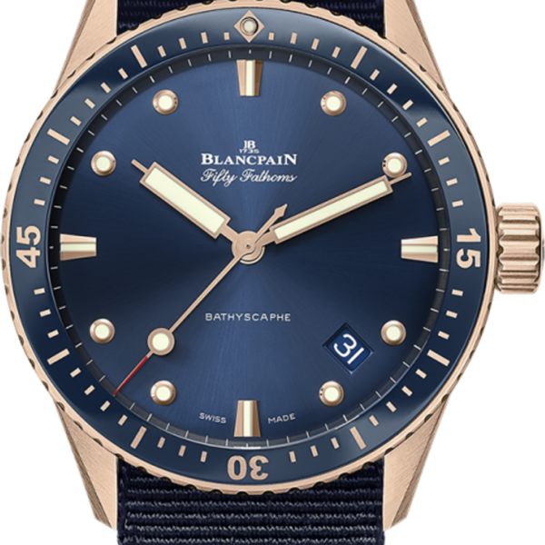 Buy Blancpain Fifty Fathoms Bathyscaphe 5000-36S40-NAOA Wrist Watch Online