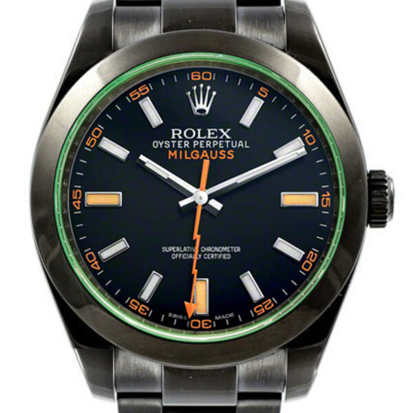 Buy Milgauss Rolex 116400GV DLC-PVD Wrist Watch Online