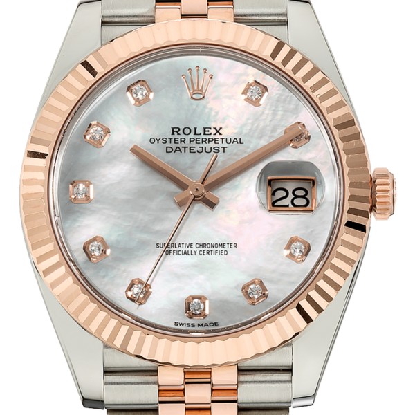 Buy Rolex 41mm Datejust Everose Gold 126331 Factory Mother of Pearl wrist Watch Online