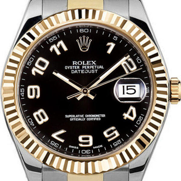 Buy Rolex 41mm Datejust II 116333 Black Arabic Wrist Watch Online