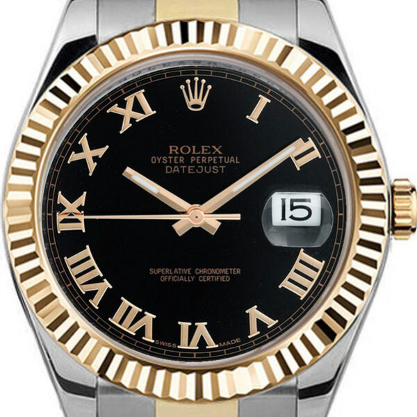 Buy Rolex 41mm Datejust II 116333 Black Roman Wrist Watch Online