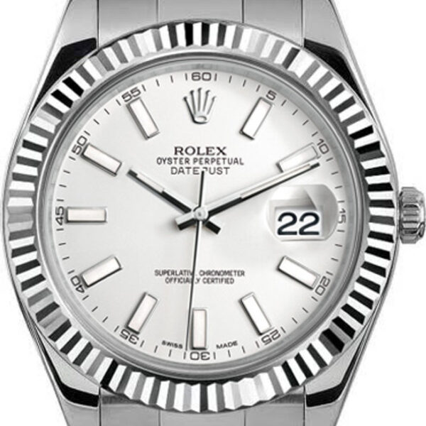 Buy Rolex 41mm Datejust II Stainless Steel 116334 White Index Wrist Watch Online