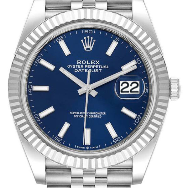 Buy Rolex 41mm Datejust Stainless Steel 126334 Blue Index Wrist Watch Online