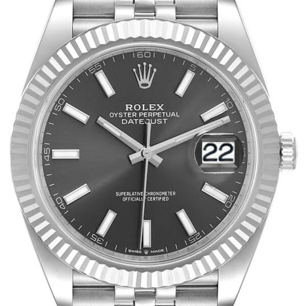 Rolex 41mm Datejust Stainless Steel 126334 Rhodium