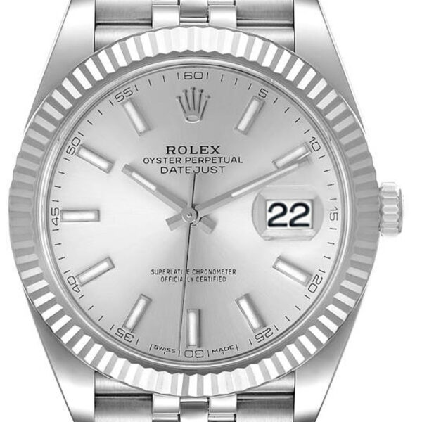 Buy Rolex 41mm Datejust Stainless Steel 126334 Silver Wrist Watch Online