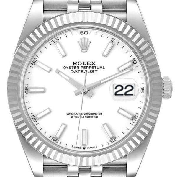 Buy Rolex 41mm Datejust Stainless Steel 126334 White Index Wrist Watch Online