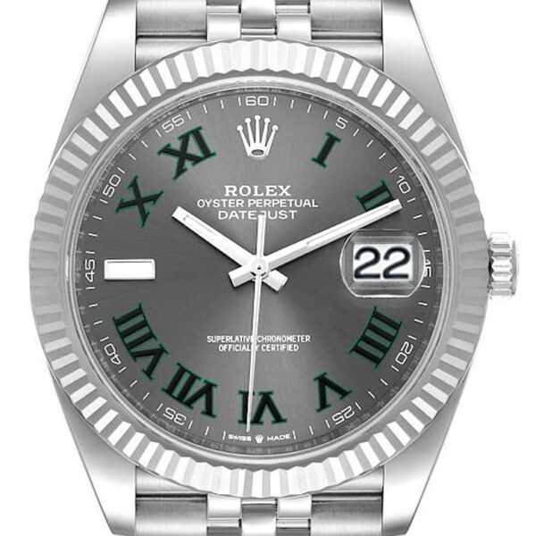 Buy Rolex 41mm Datejust Stainless Steel 126334 Wimbledon Wrist Watch Online